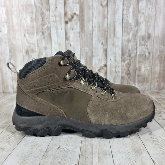 Columbia Men's Hiking Boots Waterproof Suede Leather‎ Brown Size 11W